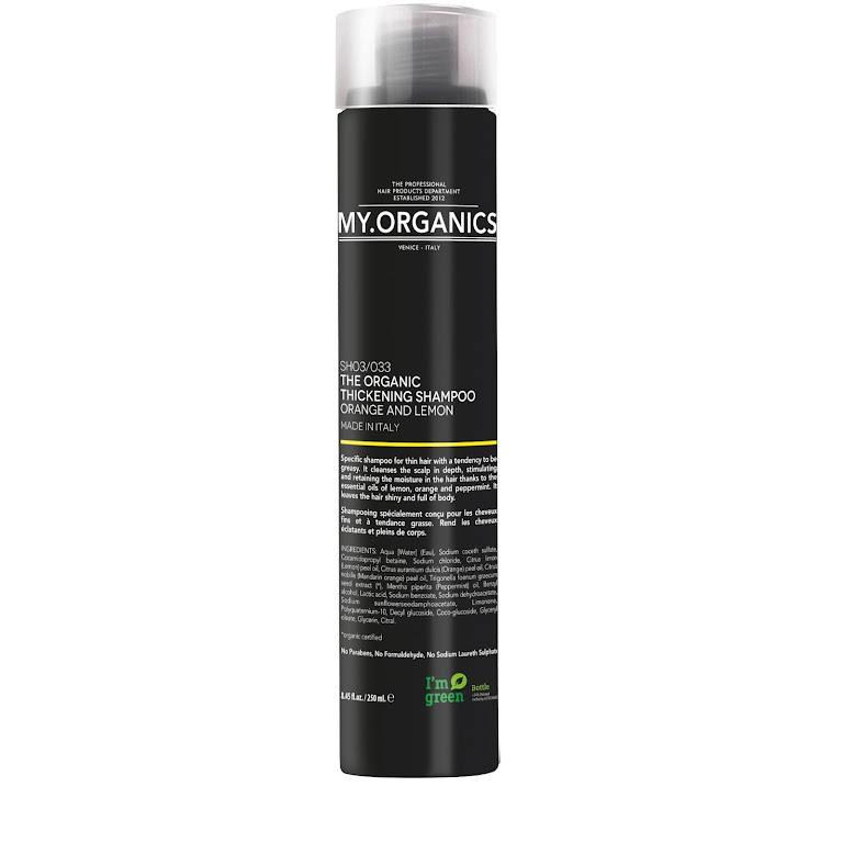 章小蕙My Organics 有機豐盈洗髮水 即刻控油 髮量豐盈250ml My Organics Thickening Shampoo with Orange & Lemon